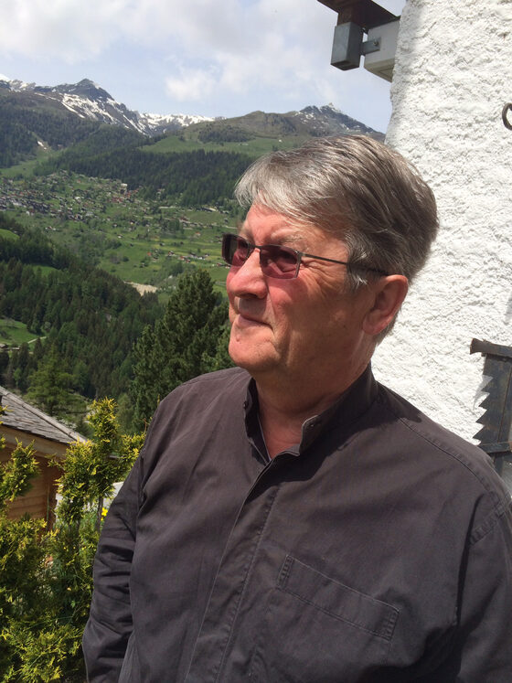 Paul Bleser à Ayer (Valais), Grimentz en arrière-plan